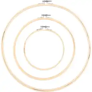 Stickringset - Beige, Beige, One size