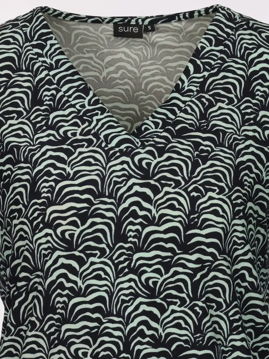 Bild 3 von Damen Shirt mit Alloverprint Türkis