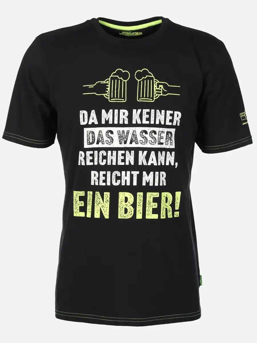 Bild 1 von Herren Shirt mit Spruch Schwarz