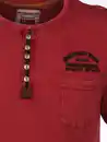 Bild 3 von Herren Henleyshirt mit Stickerei Rot