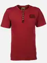 Bild 1 von Herren Henleyshirt mit Stickerei Rot