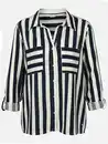 Bild 1 von Damen Bluse mit Streifen Marine