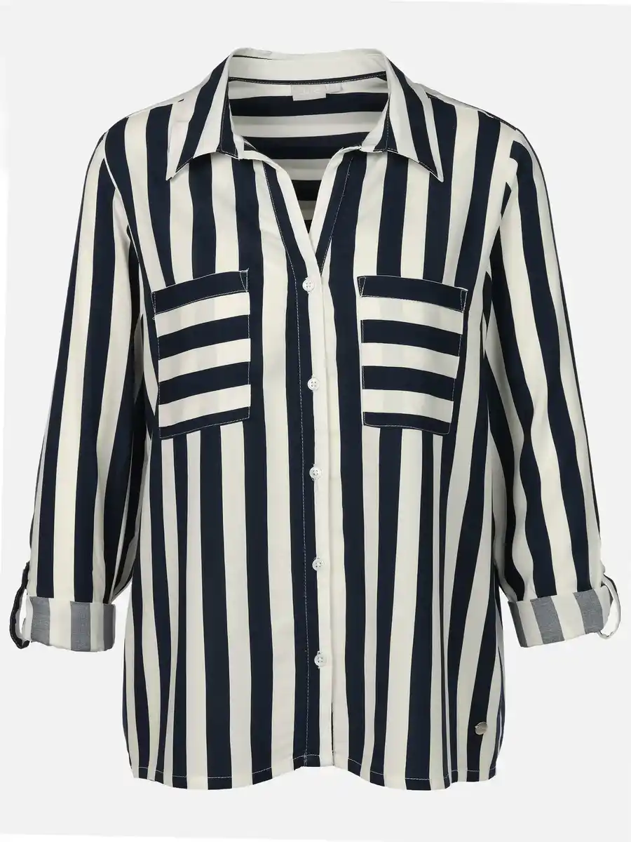 Bild 1 von Damen Bluse mit Streifen Marine