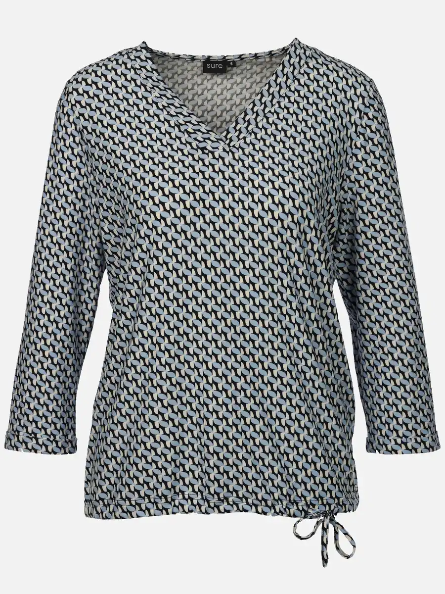 Bild 1 von Damen Shirt mit Alloverprint Blau