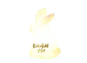 LED-Hase mit verschiedenen Sprüchen