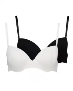 Demi Gepolsterter BH - Weiß, 90D