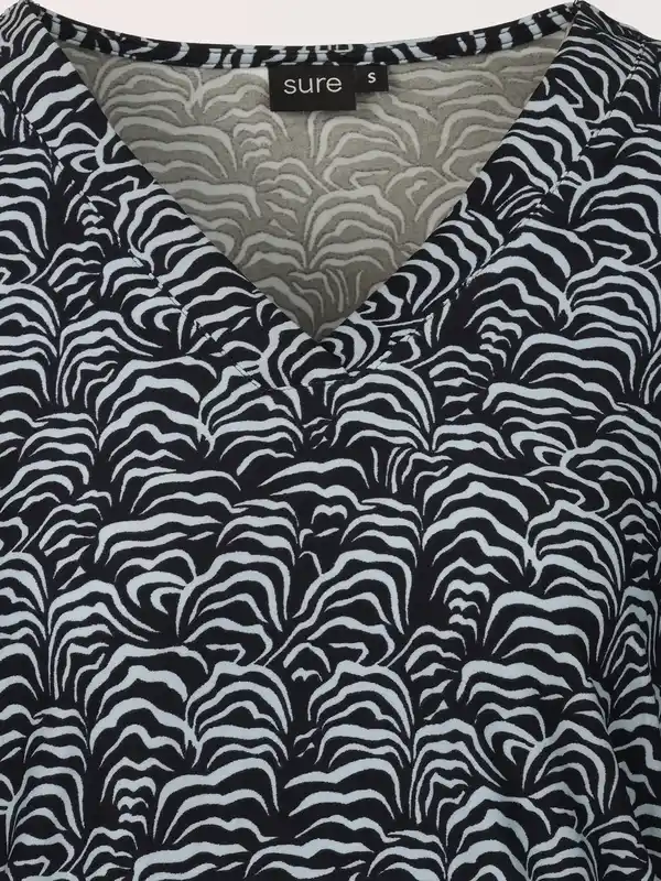 Bild 3 von Damen Shirt mit Alloverprint Pink