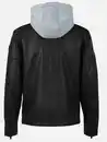 Bild 2 von Herren Bikerjacke mit abnehmbarer Kapuze Schwarz