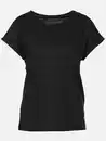 Bild 1 von Damen T-Shirt mit Struktur Schwarz