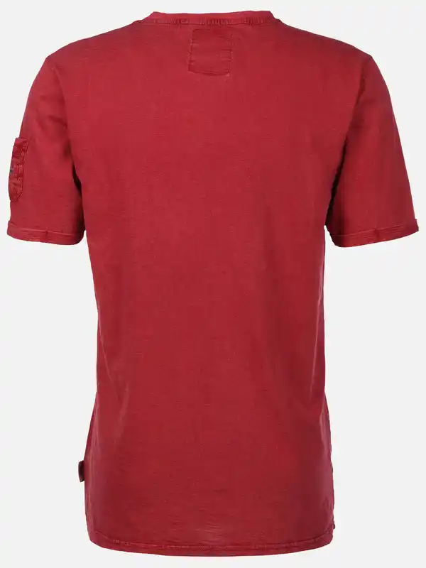 Bild 2 von Herren Shirt mit Frontprint Rot
