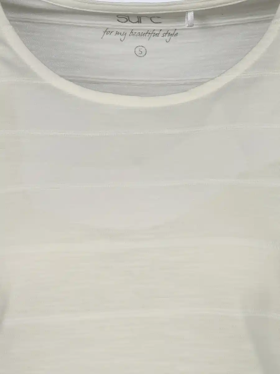 Bild 3 von Damen T-Shirt mit Struktur Weiß