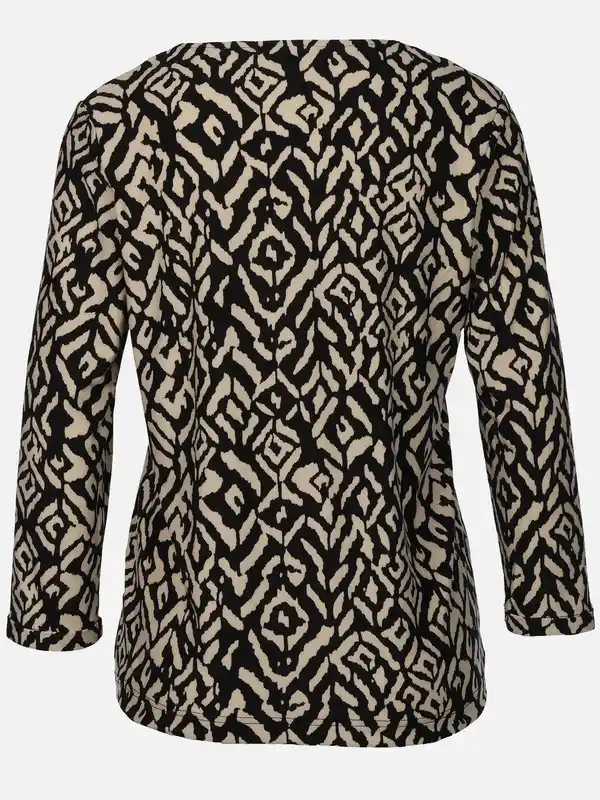 Bild 2 von Damen Shirt mit Alloverprint Rosa