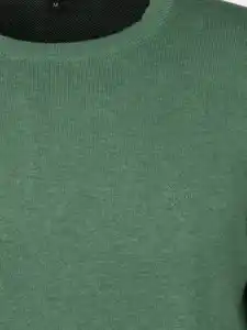 Herren Strickpullover unifarben Grün