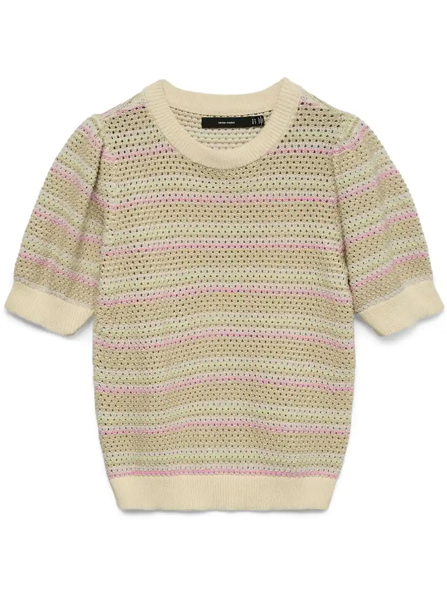 Bild 1 von Vero Moda VMRITA SS O-NECK Strickpullover Pink
