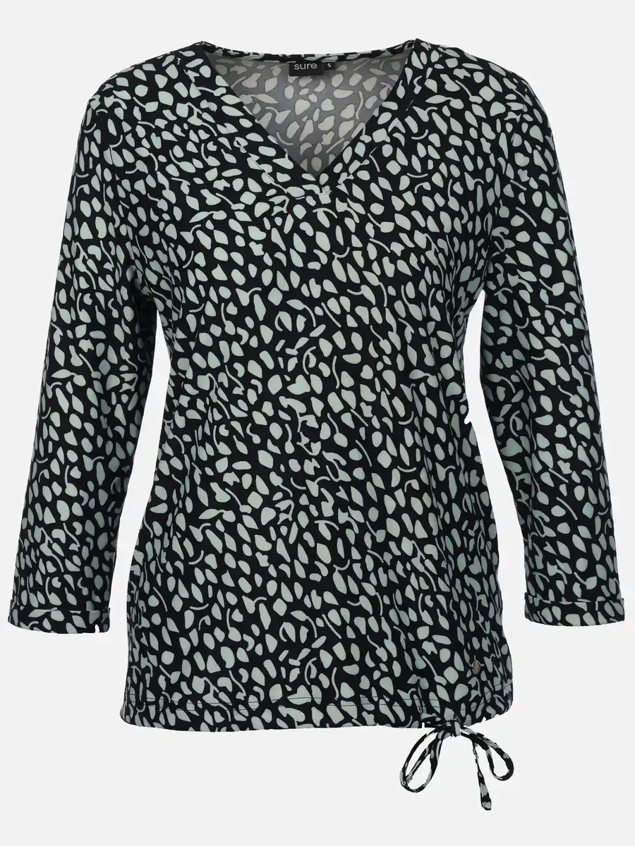Bild 1 von Damen Shirt mit Alloverprint Türkis