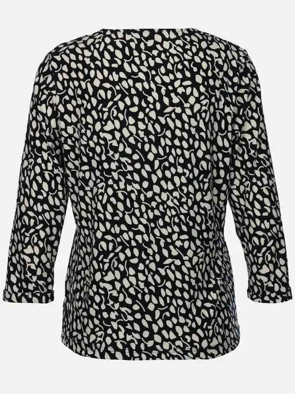 Bild 2 von Damen Shirt mit Alloverprint Weiß