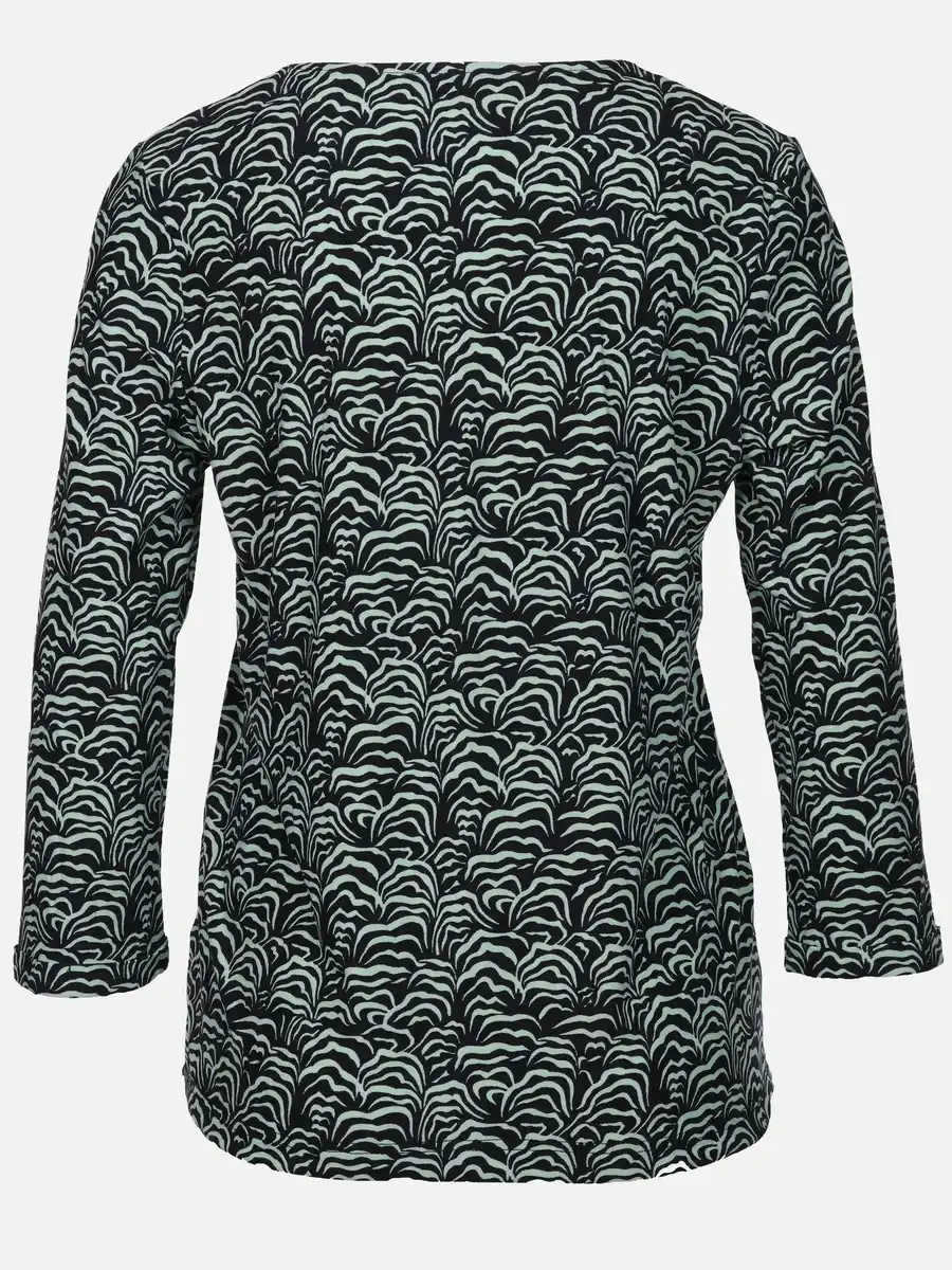 Bild 2 von Damen Shirt mit Alloverprint Türkis