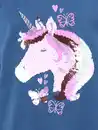 Bild 3 von Mädchen T-Shirt mit Einhornpaillettenmotiv Blau
