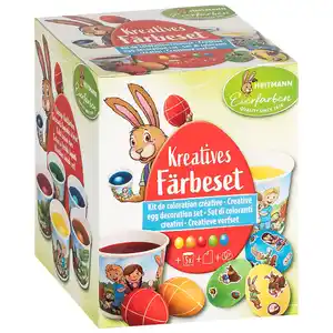 Kreatives-Eierfärbeset mit Eierfarben
