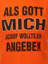 Bild 3 von Herren Shirt mit Spruch Orange