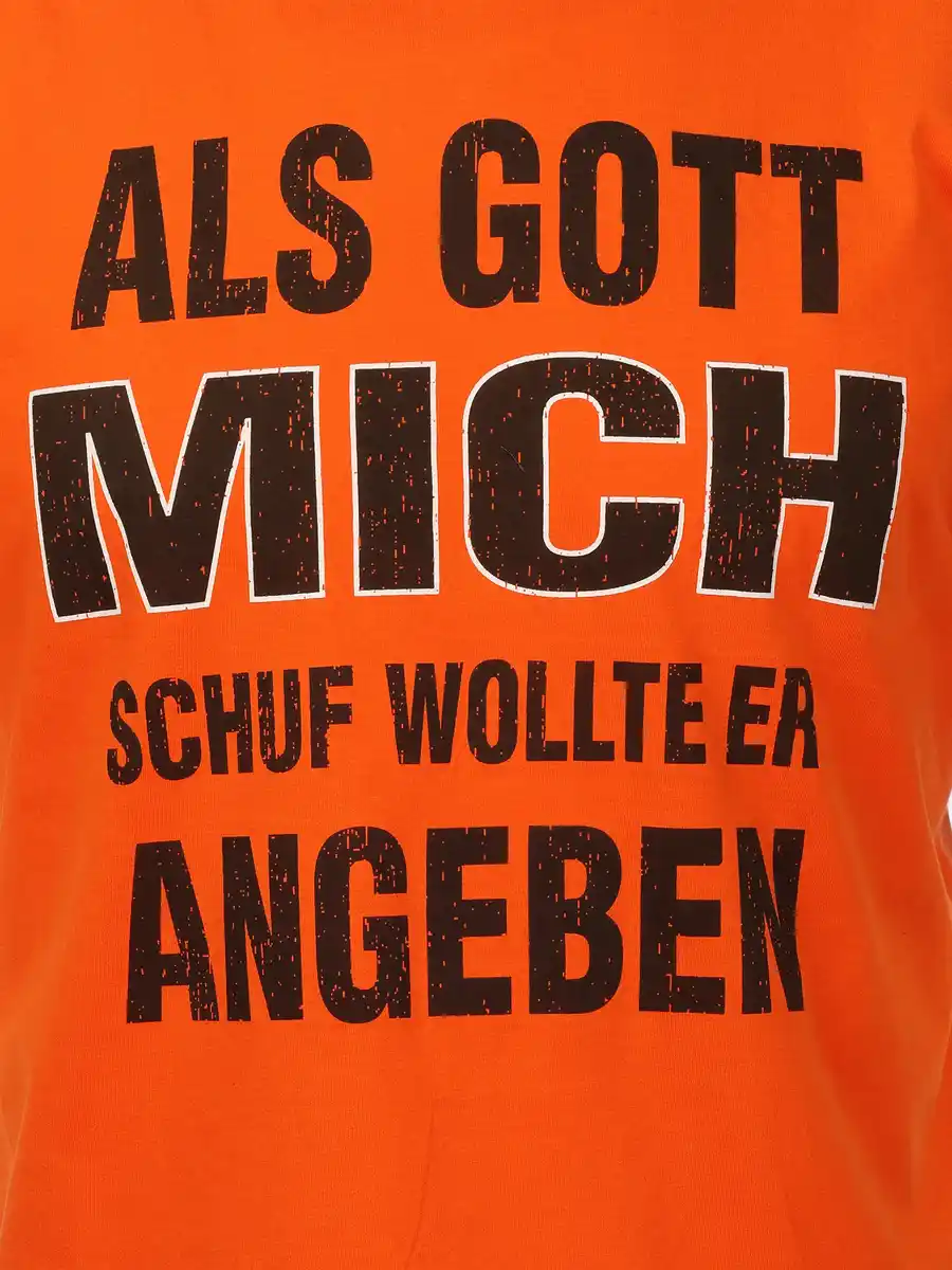Bild 3 von Herren Shirt mit Spruch Orange