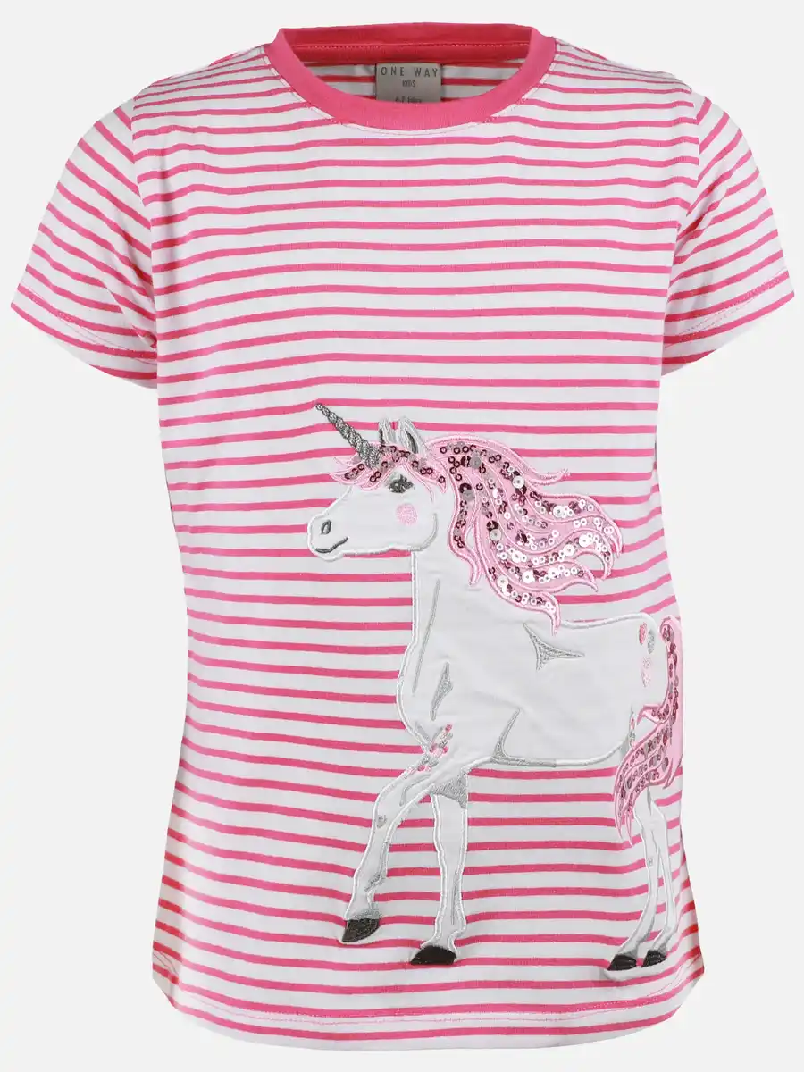 Bild 1 von Mädchen T-Shirt mit Einhornmotiv Pink