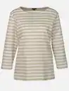 Bild 1 von Damen Streifenshirt mit Stickerei Beige