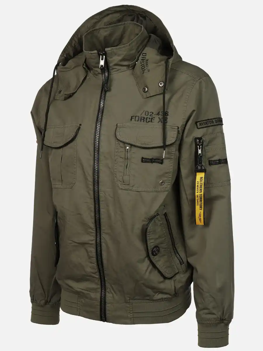 Bild 3 von Herren Fieldjacke mit vielen Details Oliv