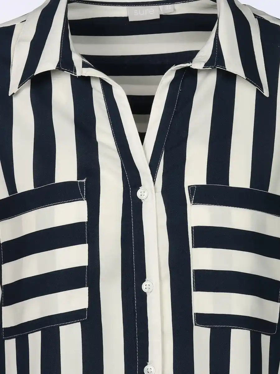 Bild 3 von Damen Bluse mit Streifen Marine