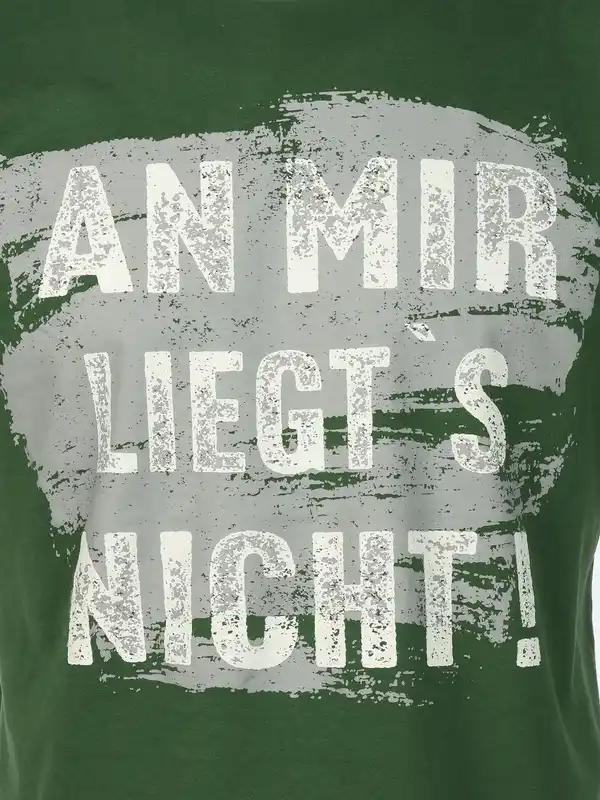 Bild 3 von Herren Shirt mit Spruch Grün