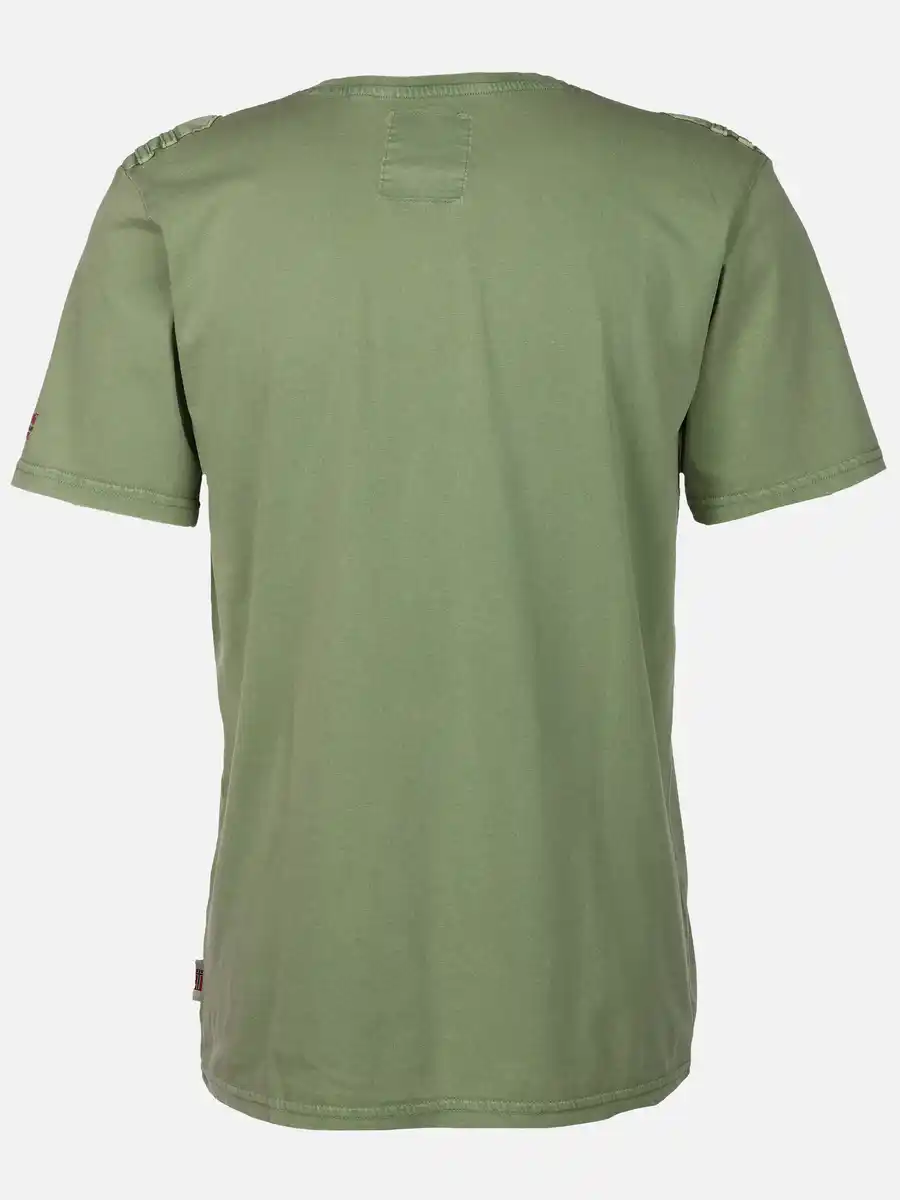 Bild 2 von Herren Henleyshirt mit Stickerei Grün