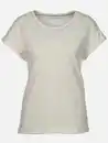 Bild 1 von Damen T-Shirt mit Struktur Weiß