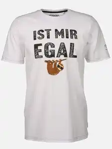 Herren Shirt mit Spruch Weiß