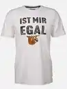 Bild 1 von Herren Shirt mit Spruch Weiß