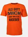 Bild 1 von Herren Shirt mit Spruch Orange