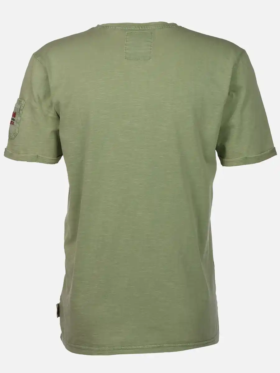 Bild 2 von Herren Shirt mit Frontprint Grün