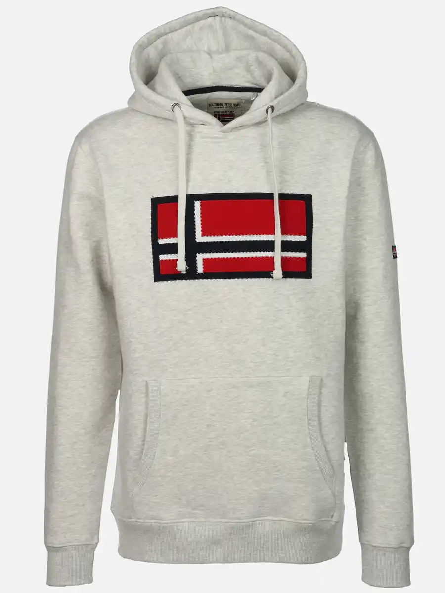 Bild 1 von Herren Hoodie mit Appliaktion Weiß