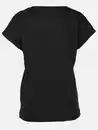 Bild 2 von Damen T-Shirt mit Struktur Schwarz