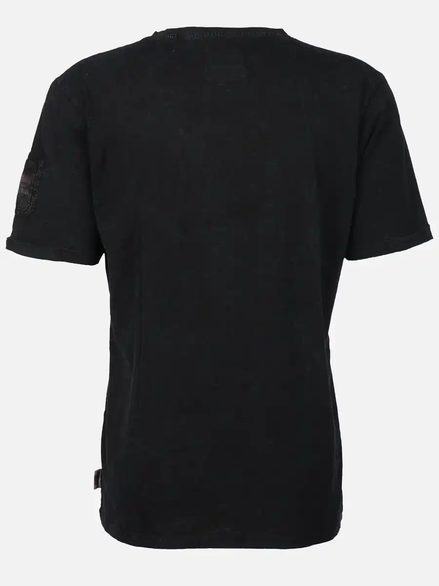 Bild 2 von Herren Shirt mit Frontprint Schwarz