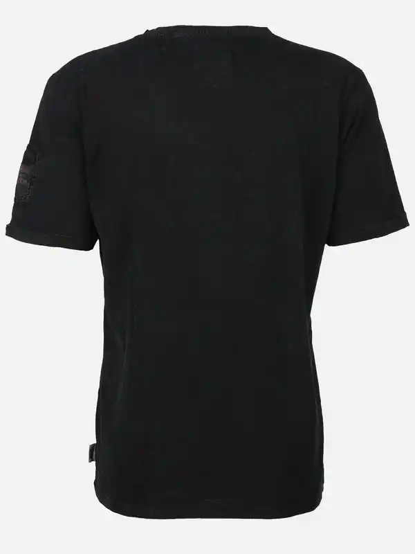 Bild 2 von Herren Shirt mit Frontprint Schwarz