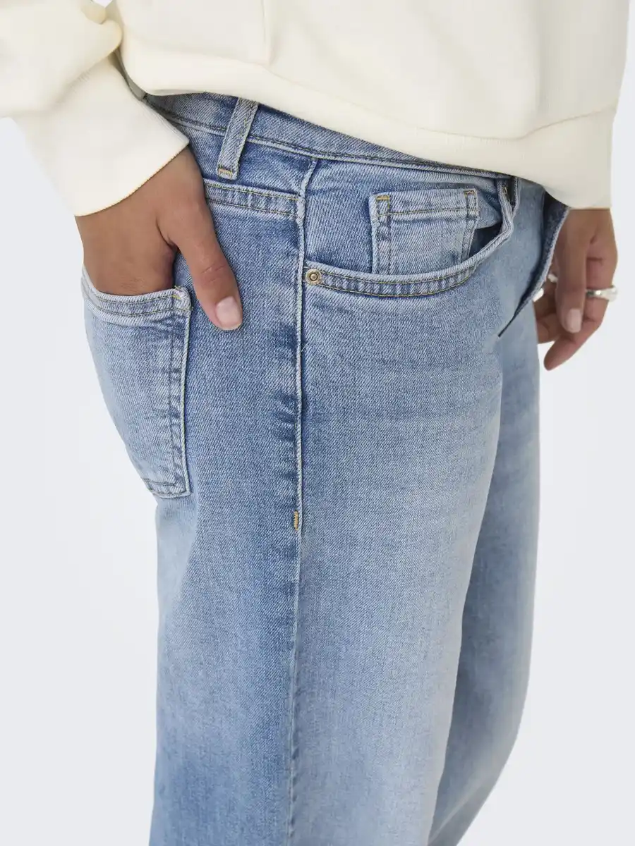 Bild 3 von Only ONLJUDY-O LW WIDE LEG Jeans Blau