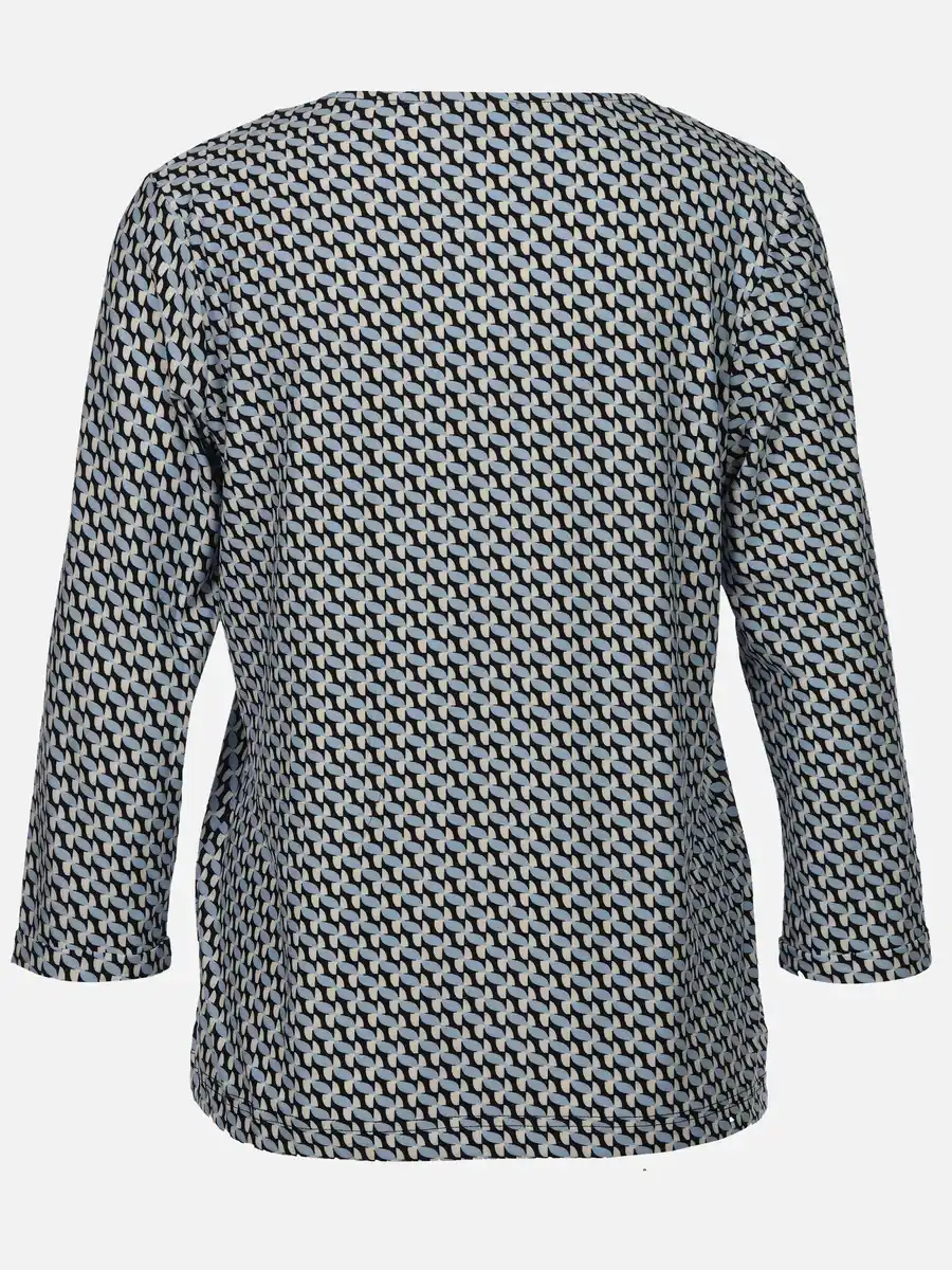 Bild 2 von Damen Shirt mit Alloverprint Blau