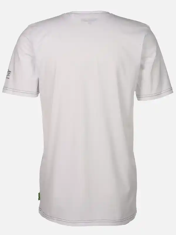 Bild 2 von Herren Shirt mit Spruch Weiß