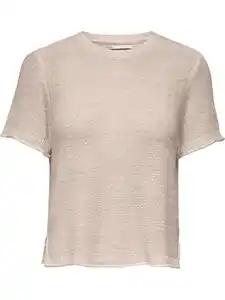 Only ONLSUNNY S/S Strickshirt Grau