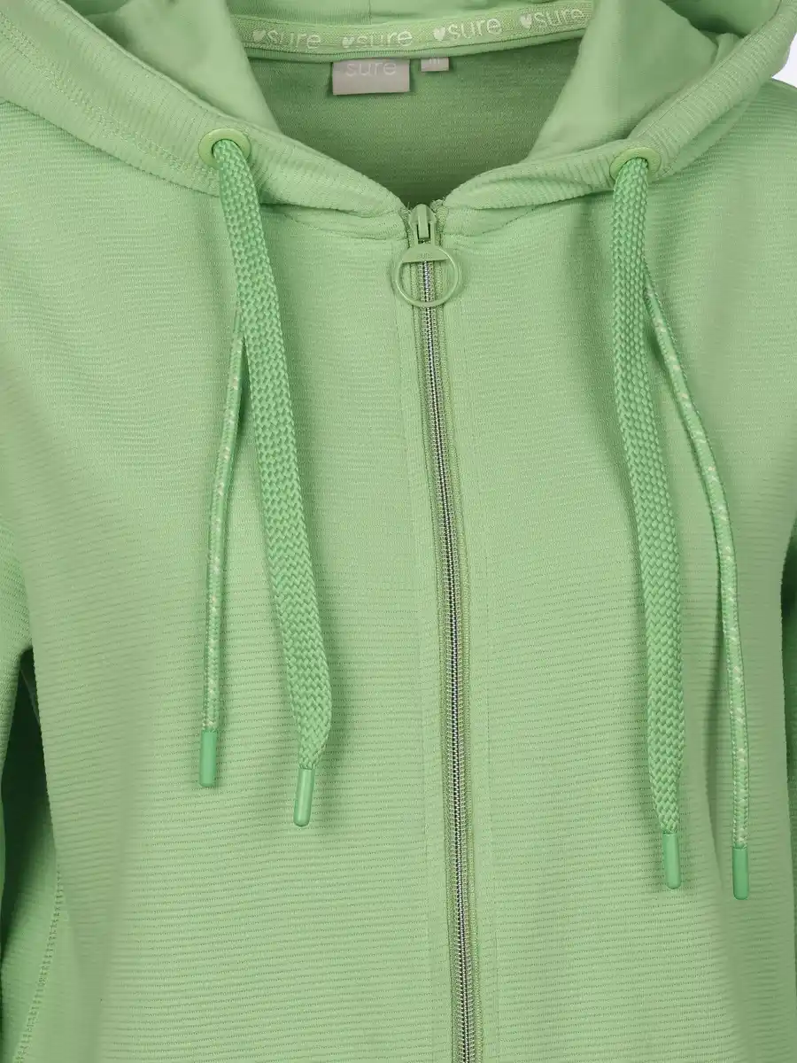 Bild 3 von Damen Sweatcardigan mit Kapuze Grün