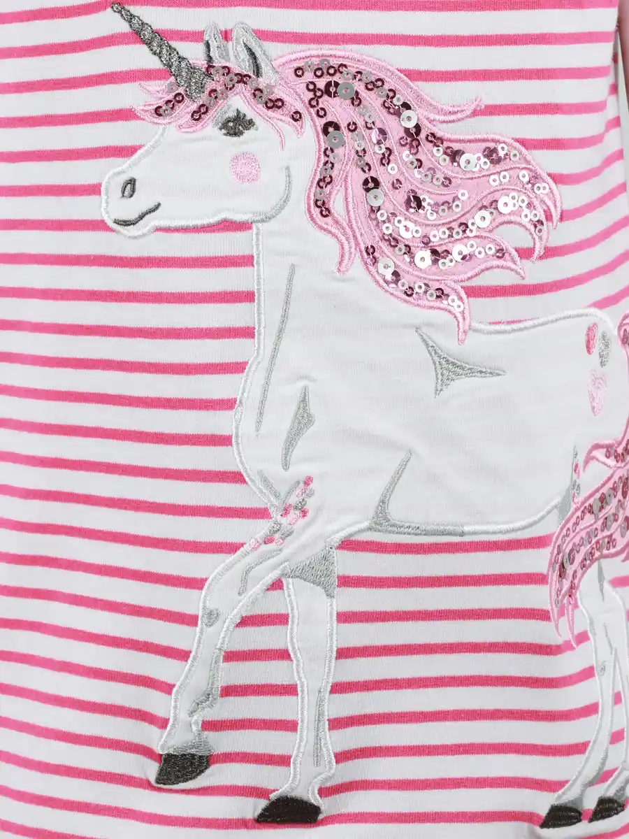 Bild 3 von Mädchen T-Shirt mit Einhornmotiv Pink