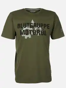 Herren Shirt mit Spruch Oliv