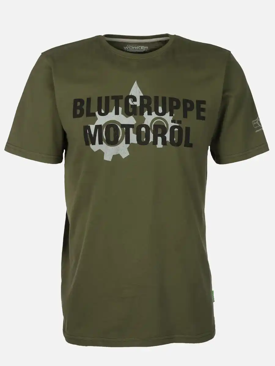 Bild 1 von Herren Shirt mit Spruch Oliv