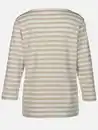 Bild 2 von Damen Streifenshirt mit Stickerei Beige