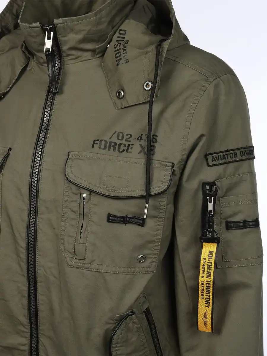 Bild 4 von Herren Fieldjacke mit vielen Details Oliv